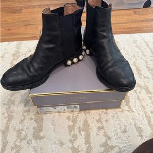 Louise et Cie Lo Valtina Pearl Embellished black bootie